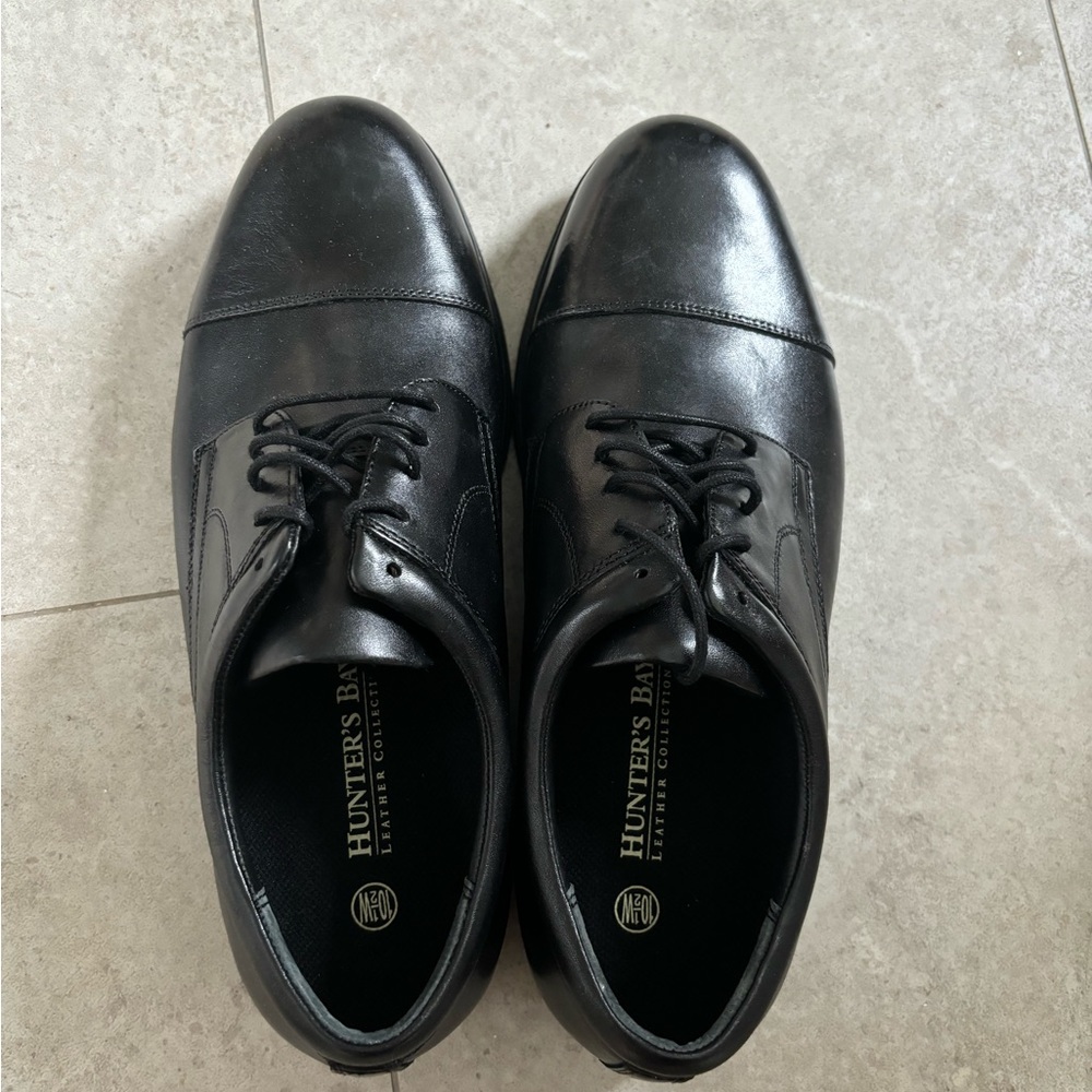 Never worn Black Leather Hunter Bay Men’s Shoes